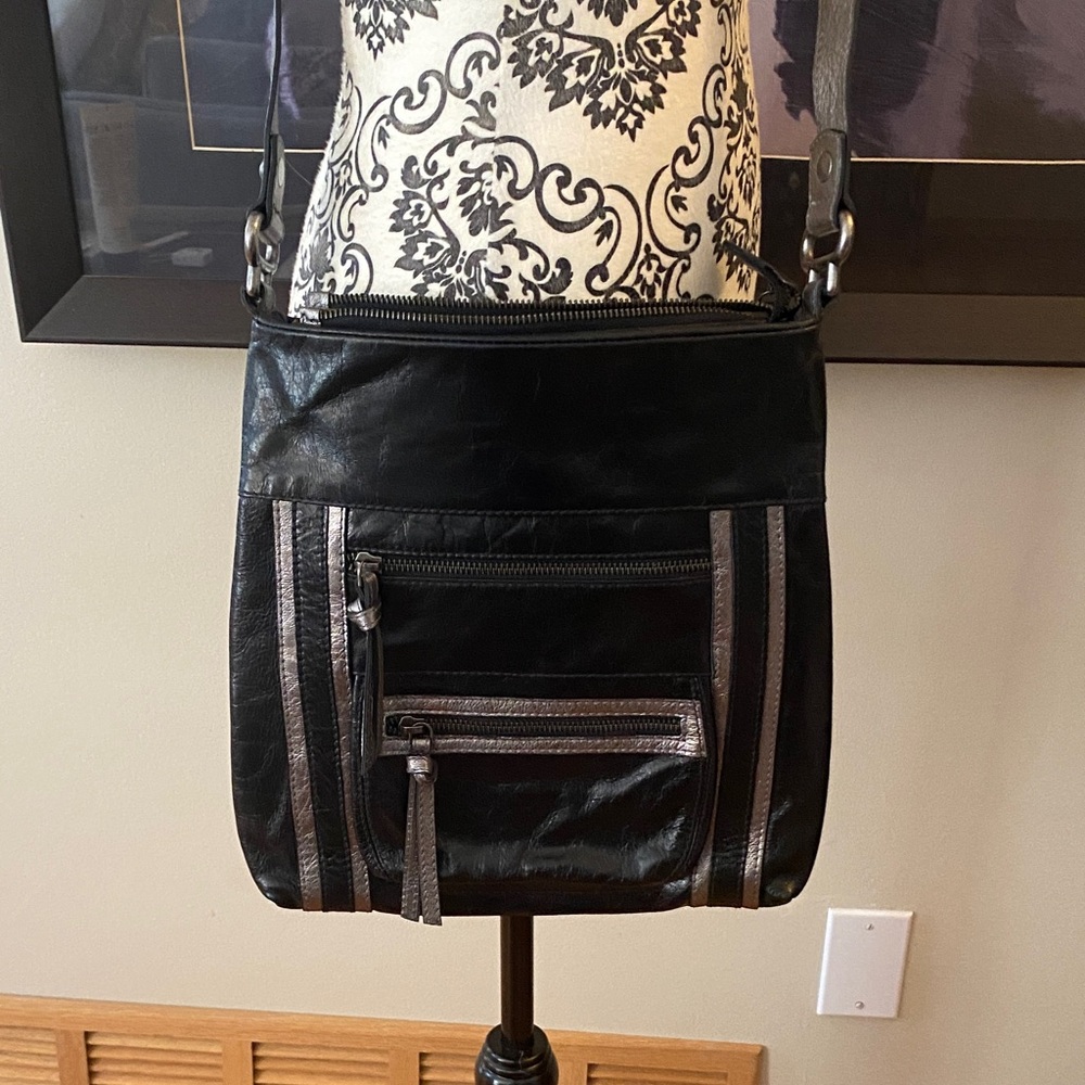 Tano Black and Gray unisex Messenger Bag
